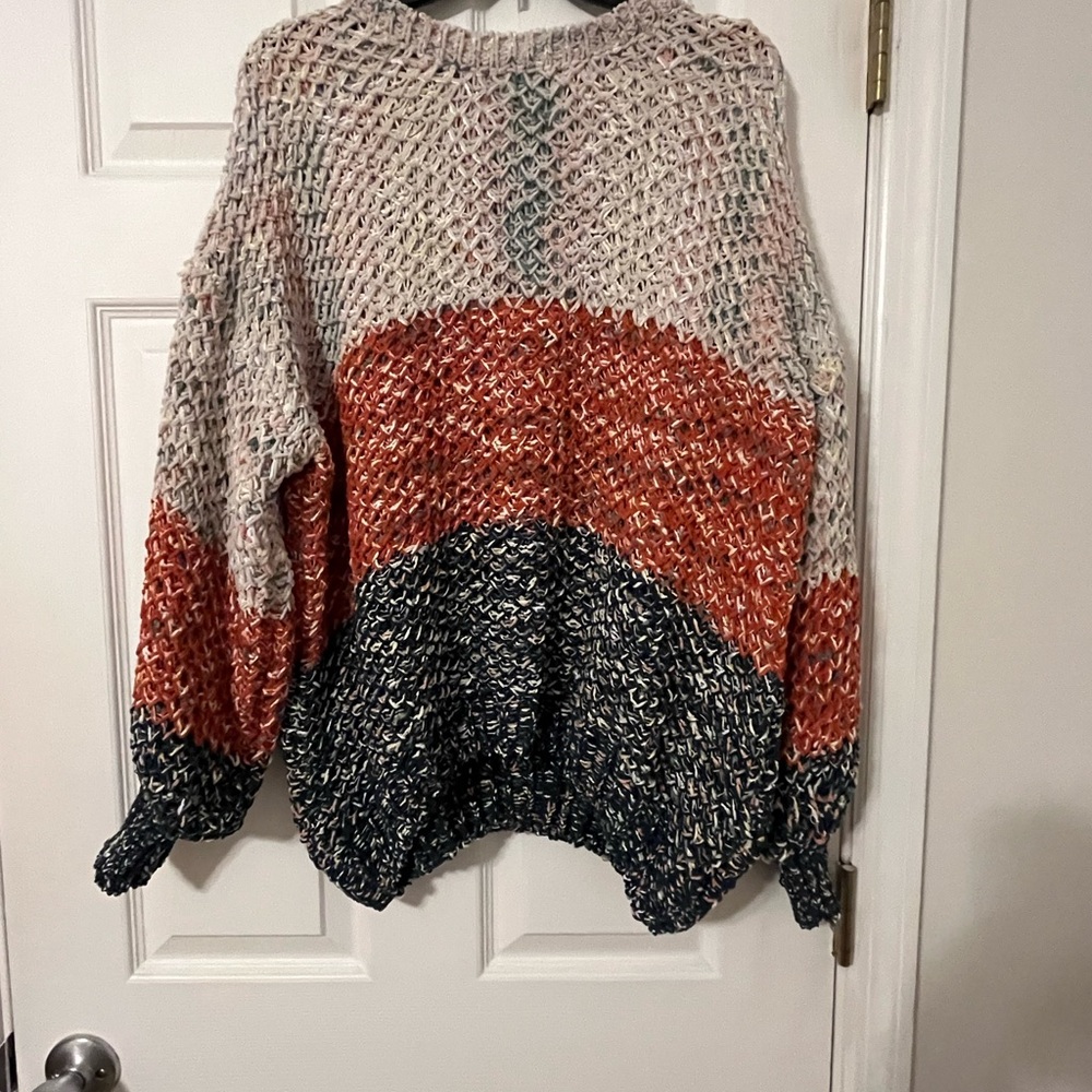 Listicle Multicolor Knit Sweater